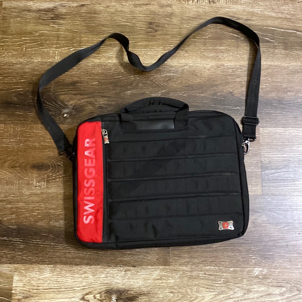 SwissGear Black and Red Messenger Bag